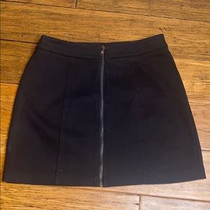 Forever 21 Black Zip Up Skirt